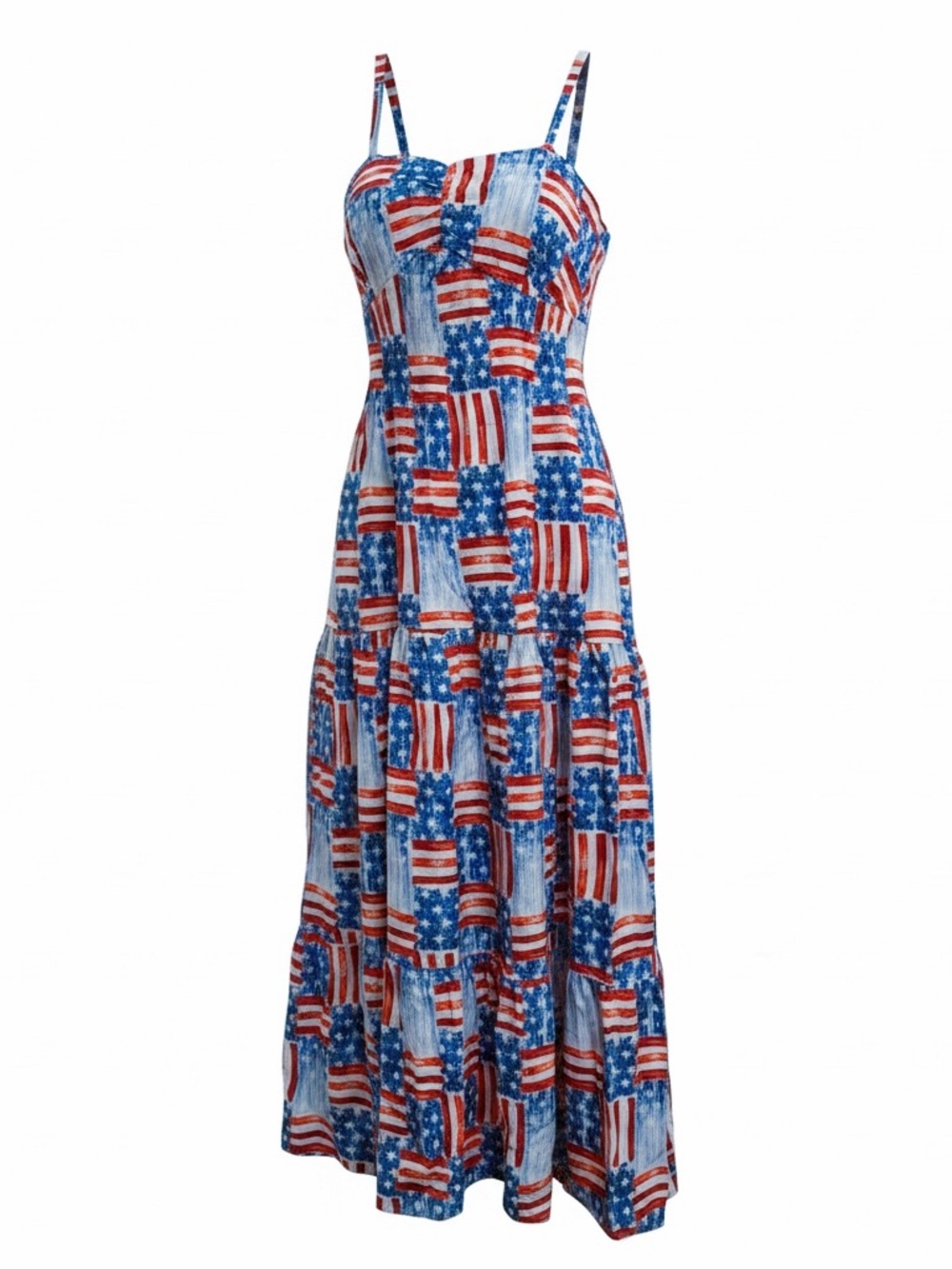 Crown & Ivy Stars and Stripes Maxi Dress